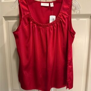 Chico's Vibrant Red Sleeveless Blouse